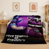 Horror Game F-FNAF Freddy Soft Flannel Throw Blanket,Warm Cozy Blanket for Bed,Couch,Sofa,Bedroom,Living Room,Travel,Picnic