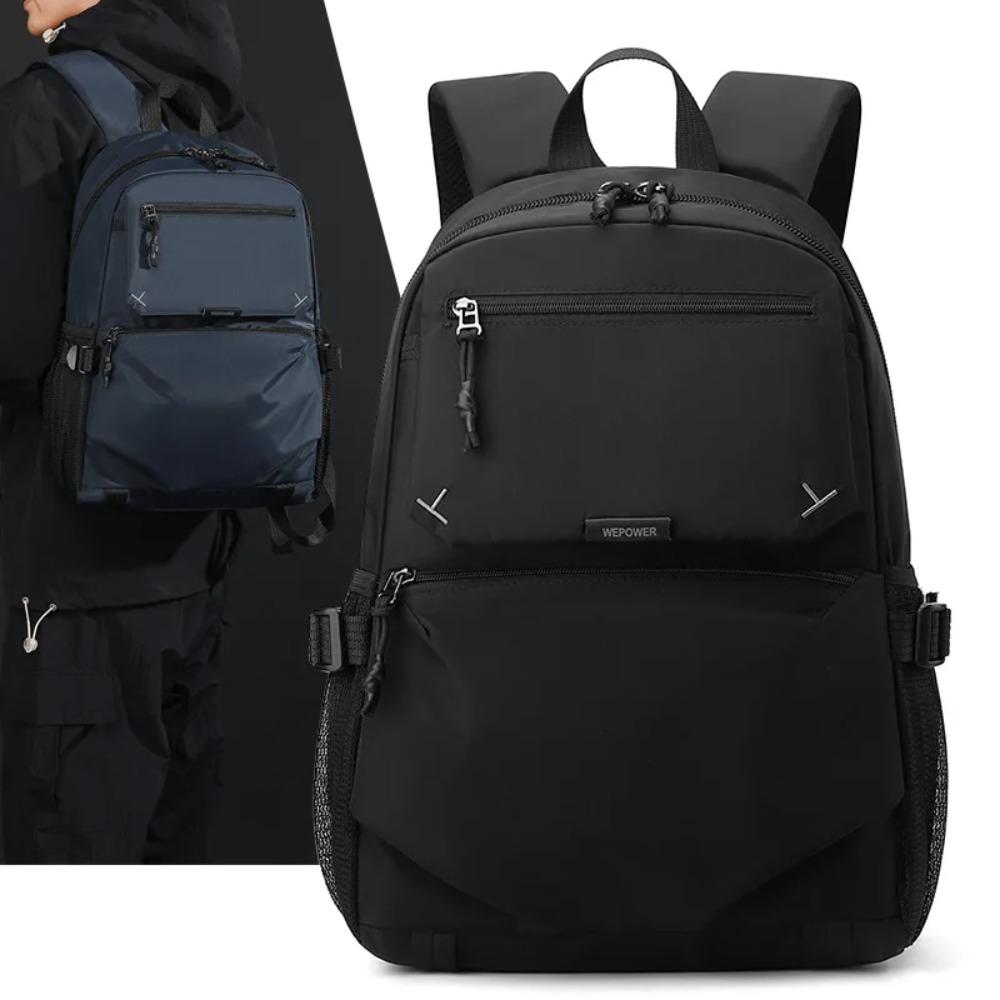 Durable Travel Nylon Backpack for Men Large Capacity Rucksack with Reinforced Stitching for Outdoor and Daily Use