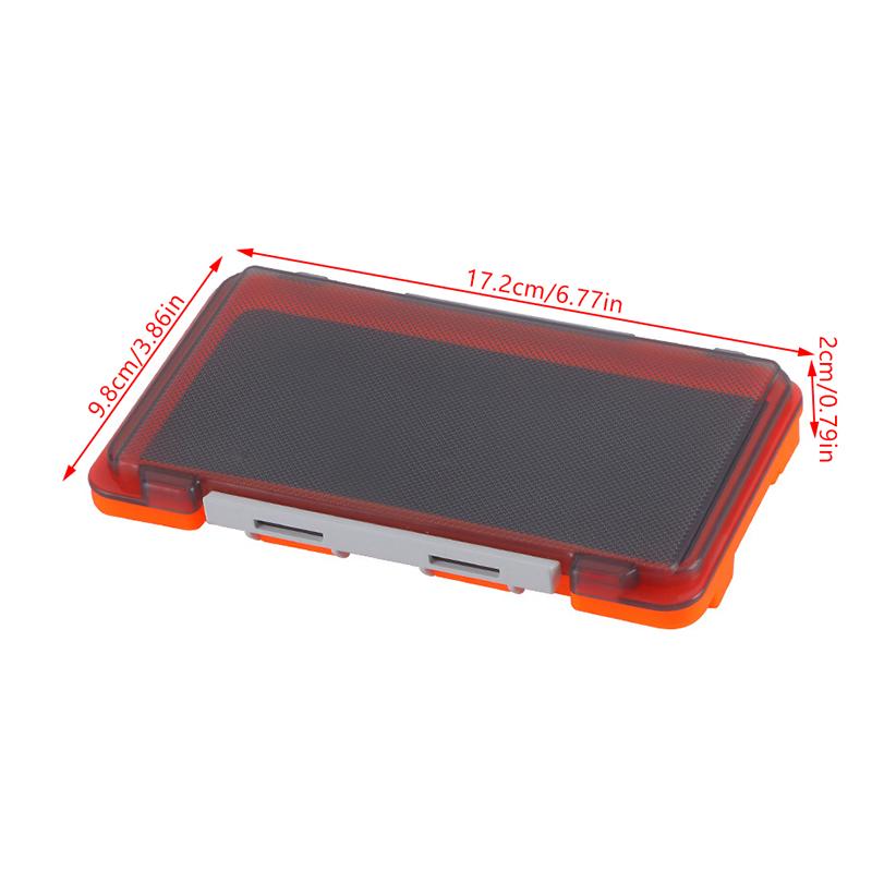 Fishing Baits Lures Storage Box Sponge Pad Tight Locking Buckle Portable Waterproof Leak-Proof Tackle Box Fishing Accessories