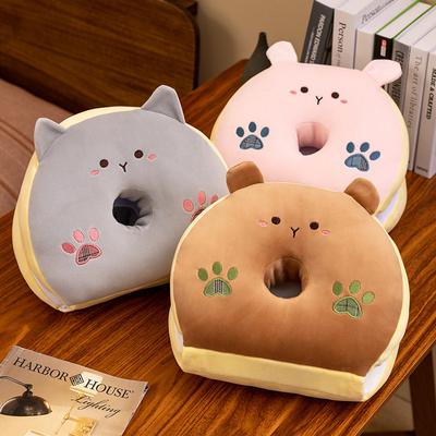 Kreslený zvířátkový polštář na spaní Letní polštář na spaní do třídy Kancelářský polštář na spaní Roztomilý tvar Prodyšný polštář na spaní z ledového hedvábí