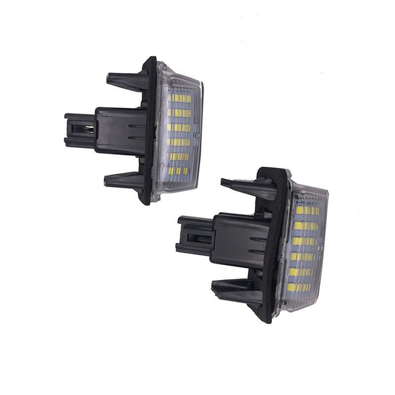 2PCS White For Toyota Yaris/Vitz Camry Corolla Prius C Ractis Verso S Led Licence Number Plate LED Lamp Light