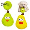 Indoor Dog Interaction Toy Squeaky Pear Toy Latex Chew Small Medium Toys Interactive Fetch Teeth Cleaning for Aggressive Chewers Boredom Relief Pet