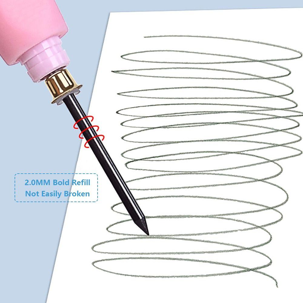 2B Lead Mechanical Pencil 2.0mm Propelling Pencil High Quality Automatic Pencil Students