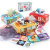 Baby Puzzle Early Education Cloth Book Toy Box Baby Ring Paper Cloth Book Simulation Train School Bus Can'T Be Torn And Drawn Tissue Box