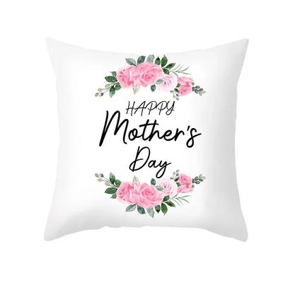 Mother's Day Throw Pillow Cover for Sofa Pillow Case Home Decor Polyester Cushion Cover Gift for Mom Housse De Coussin