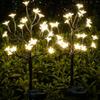 Solar Garden Lights Garden Decor, Solar Flowers Lights Outdoor Decorative,2Pack 40LED Solar Lights Outdoor Garden Waterproof for Outside