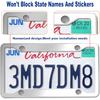 BGGTMO Stainless Steel License Plate Frames- 2 Pack Heavy Duty Polished Mirror Car Tag Cover With Chrome Screws Caps, 4 Holes Front & Rear Holders