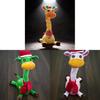 Plush Giraffe Toy With Volume Control And Dancing Motion Gift For Kids