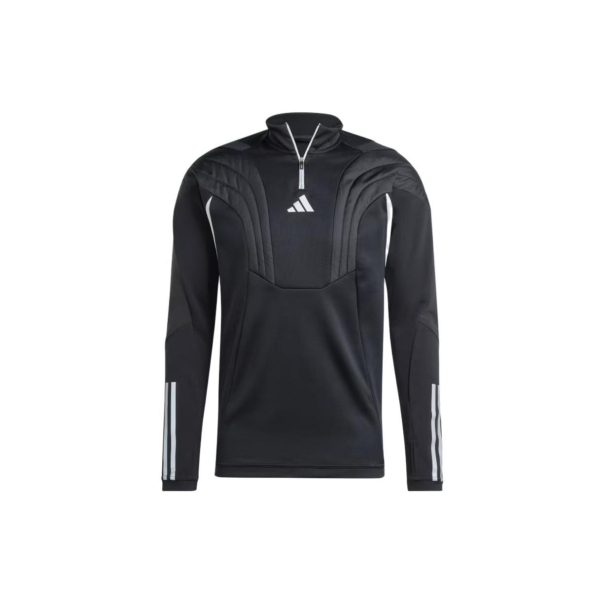 Adidas Tiro 23 Competition Утепленная Толстовка с Логотипом Зимняя с Воротником-стойкой и Молнией до Половины Длинный Рукав Мужская tops Черный IK9514 L