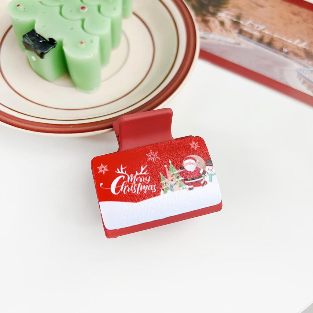 Santa Claus Christmas Festival Shark Claw Clip Hair Accessory