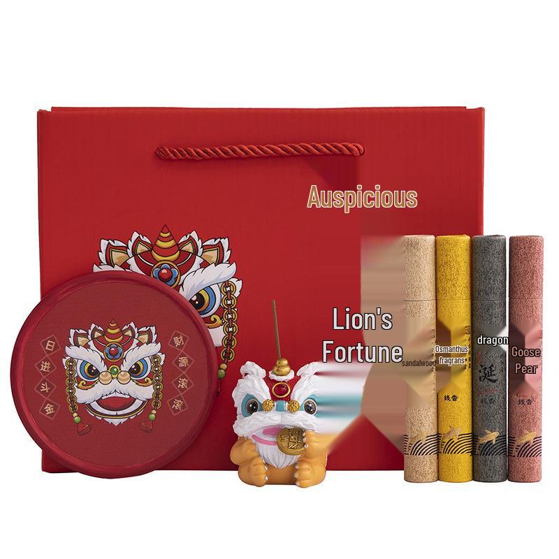 Creative Lion Incense Holder - Personalized High-End Business Gift & Event Souvenir