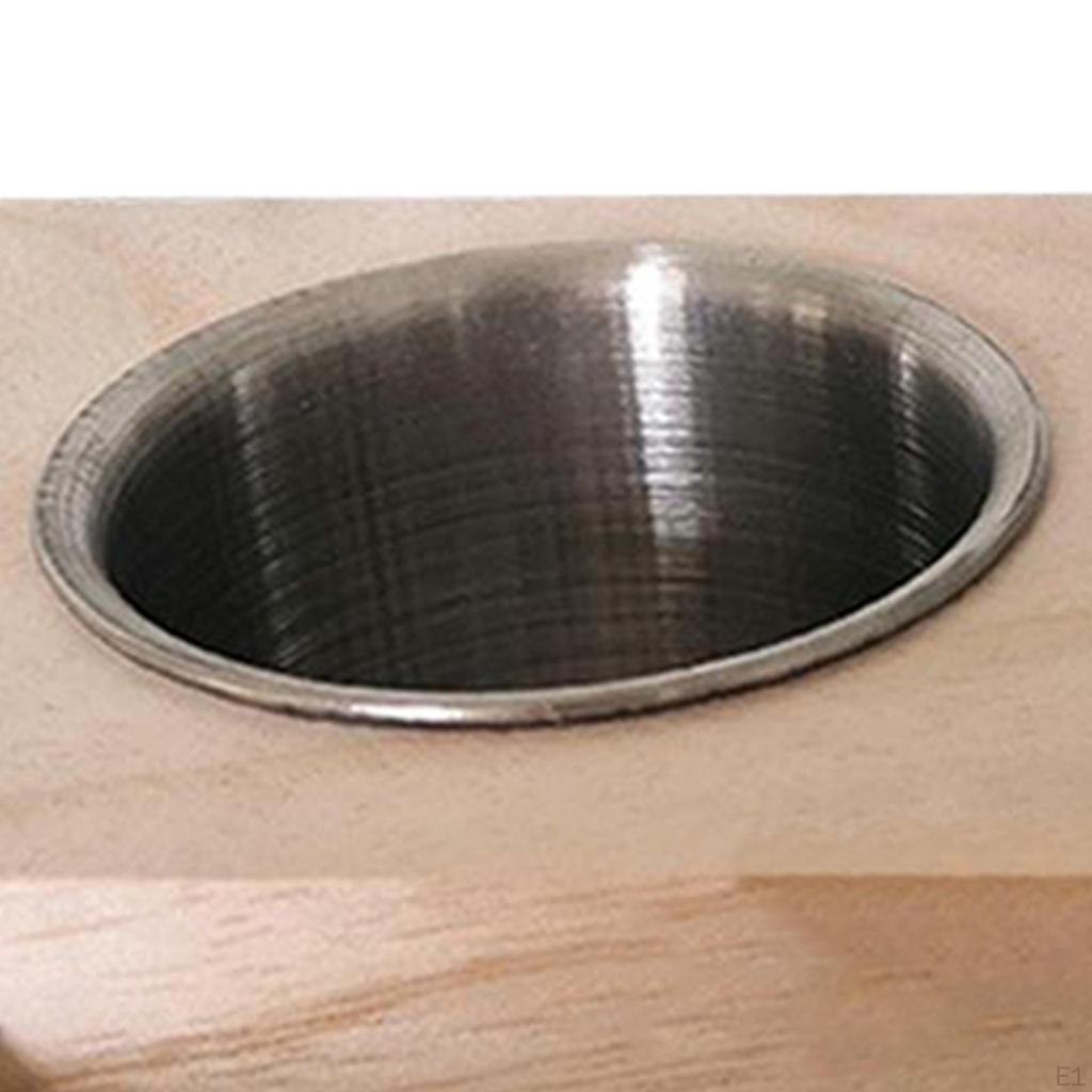 Bird Feeder Bowl, Stainless Steel Parrot Feeding Cups, Cage Water Food Dish for Parakeet Lovebird