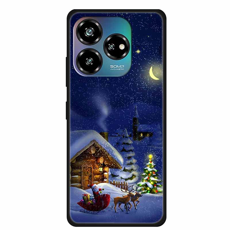 Christmas Lovely Cover For ZTE Axon 60 Lite Case  Axon60 50 40 Lite Pro Ultra 30 Soft Silicone TPU Phone Case For ZTE Axon 60 4G