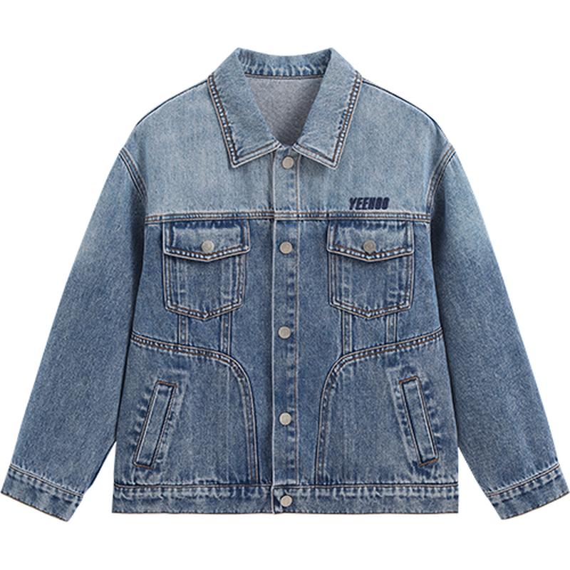 YEEHOO Boys Cotton Denim Jacket 165