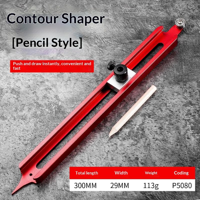 Adjustable Contour Scribe Ruler with Pencil Holder High Quality Material Profile Duplicator for Long Lasting Carpentry Woodworking Use