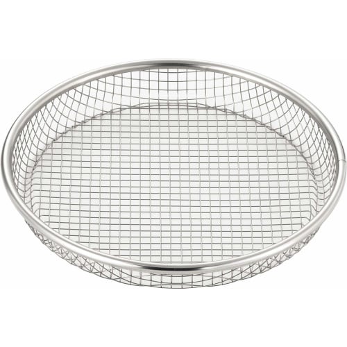 Yoshikawa Shallow Colander, Stainless Steel, Spark Mesh, 22cm, Cooking ABCs, Tsubame-Sanjo, Made In Japan, YJ2808