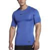 Nike T-Shirts Herren Blau Rundhals Mäßig Gerader Schnitt 838092-480