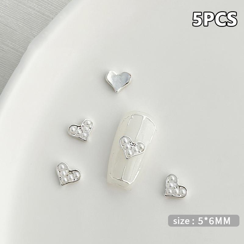 

Мини Любовь С Дрелью И Жемчугом Металлические Ногти Бриллиант Стереоскопический Уникальный Дизайн Патчи Украшения для Ногтей Аксессуары Салон Ногтей as the picture