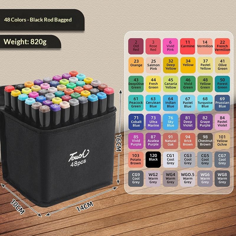 Set de Rotuladores Artísticos Doble Punta Para Bocetar Pintura Marcadores Base Oleosa Para Dibujar Graffiti Manga Materiales de Arte Escolares