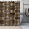 African Ethnic Flower Pattern Shower Curtains Geometry Bathroom Curtain Fabric Waterproof Polyester For Bathtub Decor With Hooks