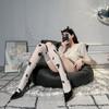 Sex cow stockings, sexy long tube milk white spotted socks, high tube knee socks, girl cute leg stockings