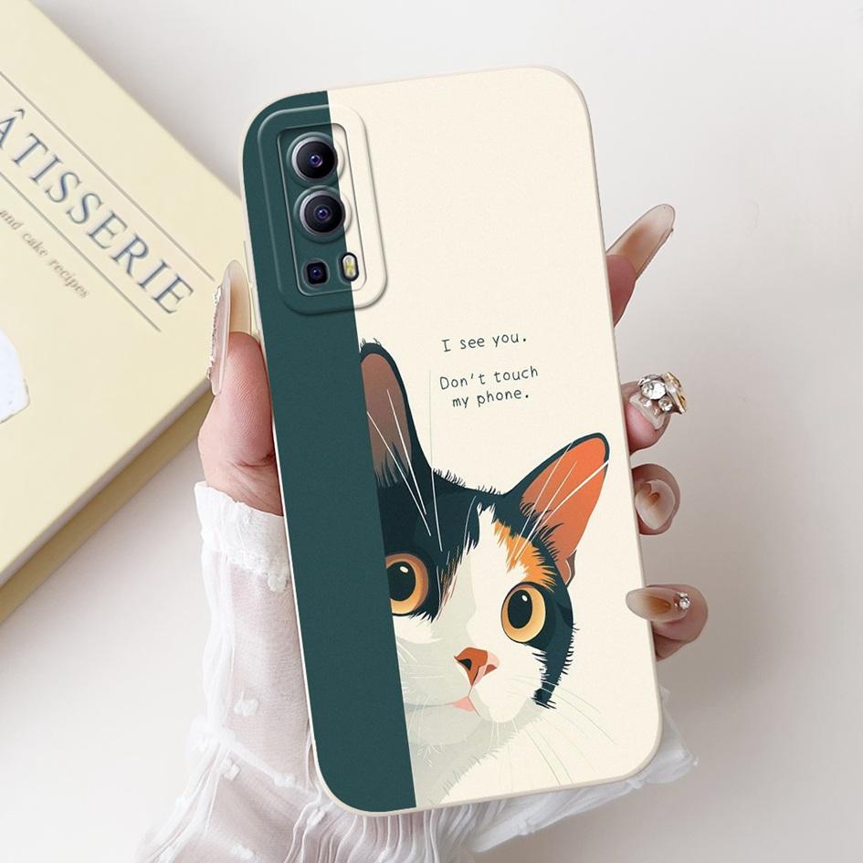 For Vivo Y52 5G V2053 Case Cute Cartoon Panda Duck Rabbit Shockproof Silicone TPU Phone Cover For Vivo Y72 5G V2041 IQOO Z3 Capa