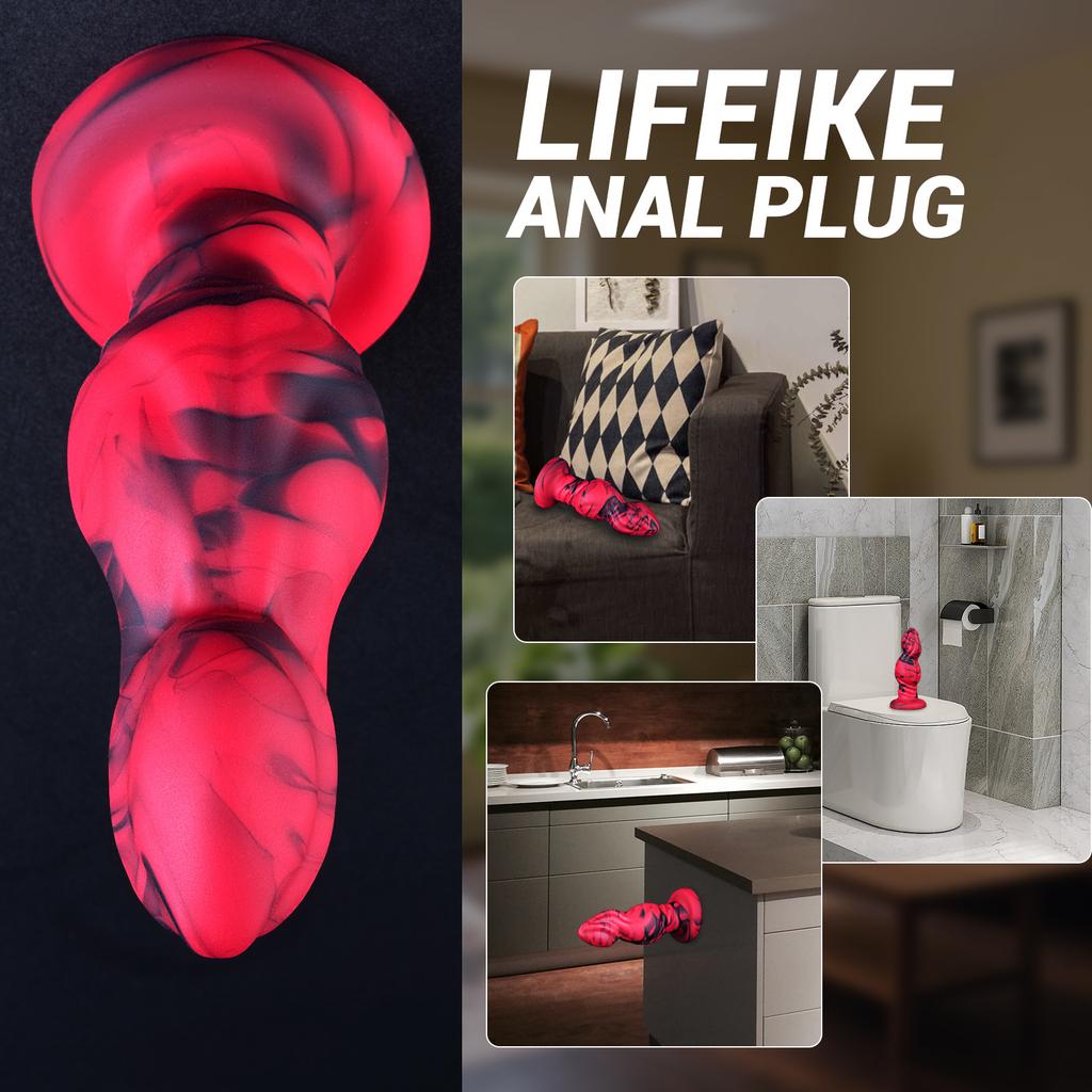 Thick Anal Plugs: Soft, Flexible & Realistic, With Powerful Suction Cup For Any Way You Want Orgasmic Bliss