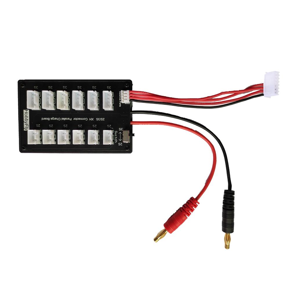 2S-3S Charging Plate Board Parallel Charging Board 6 In 1 Multi Parallel Balanced Charger Expansion Board for Imax B6