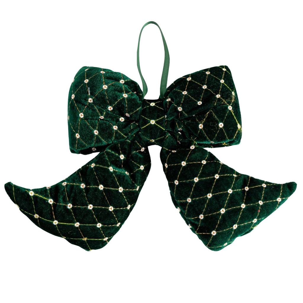 Christmas Decorative Pendant, Bow Pendant, Plush Bow, Festive Party Decorative Pendant, Bow(S/M/L)