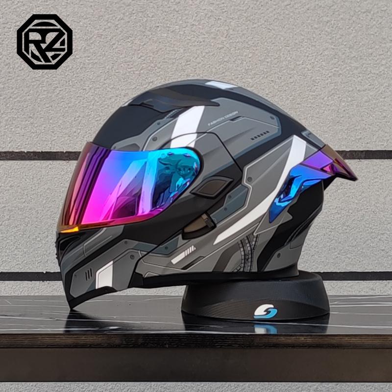 ORZ High Quality Motorcycle Full Face Helmet Four Seasons Motocross Racing Modular Flip Up Casco Moto Men Women Off Road Helmet