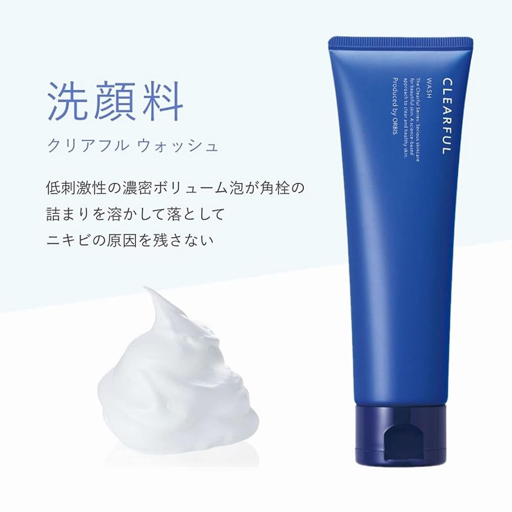 ORBIS CLEARFUL Wash Rich Foam Facial Cleanser Anti-Skin for Gentle Skin Fragrance-Free 120g