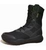Men's Tactical Summer Desert High-Top Combat Boots - Shock Absorbing, Breathable, Military-Inspired Footwear.