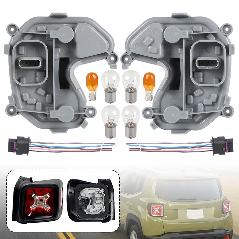 Rear Tail Lamp Bracket & Plug Bulb 68270892AA For Jeep Renegade 2015 2016 2017 2018      68270837AA