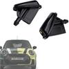Premium Adjustable Wiper Washer Nozzles Non Heated Fit for Mini Cooper S JCW Cabrio Electric Clubman Countryman 2000- Front Windshield Washer Jet |