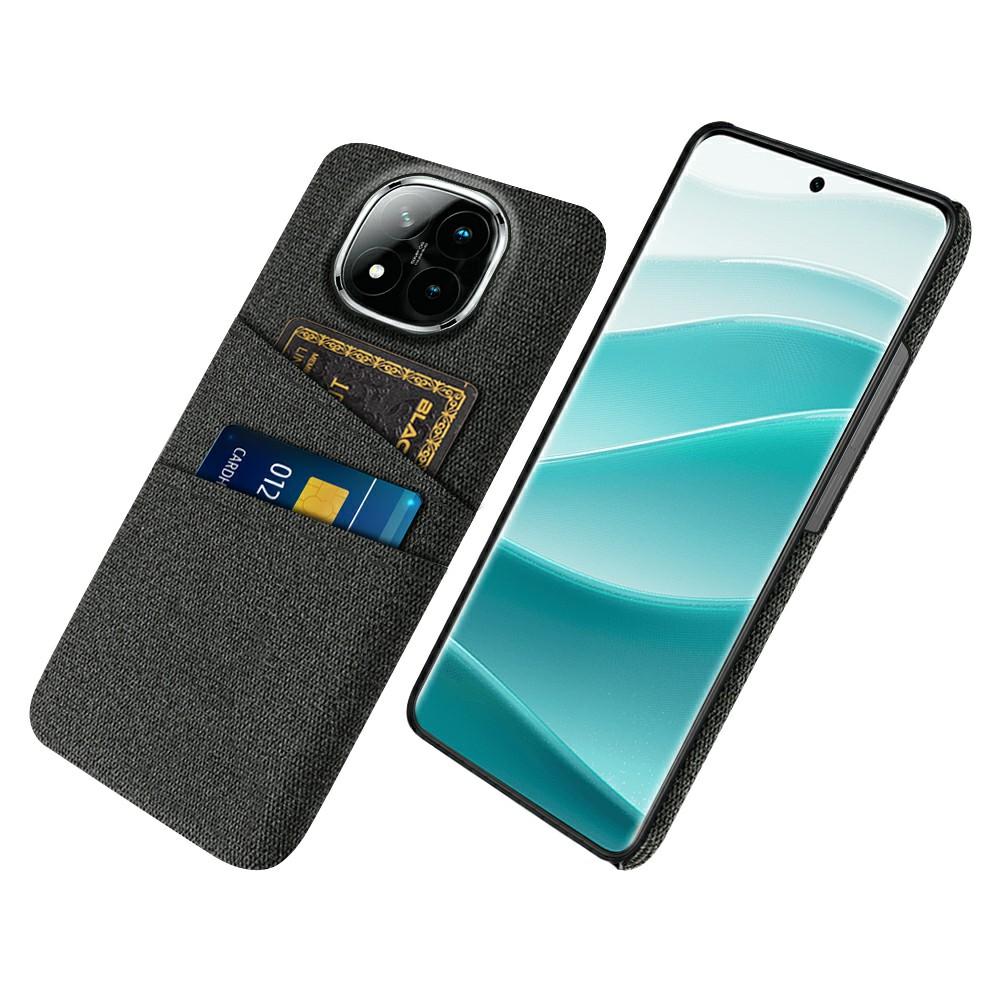 

For Xiaomi Redmi Note 14 Pro+ 5G Case Cloth + Hard PC Phone Cover with Dual Card Slots A