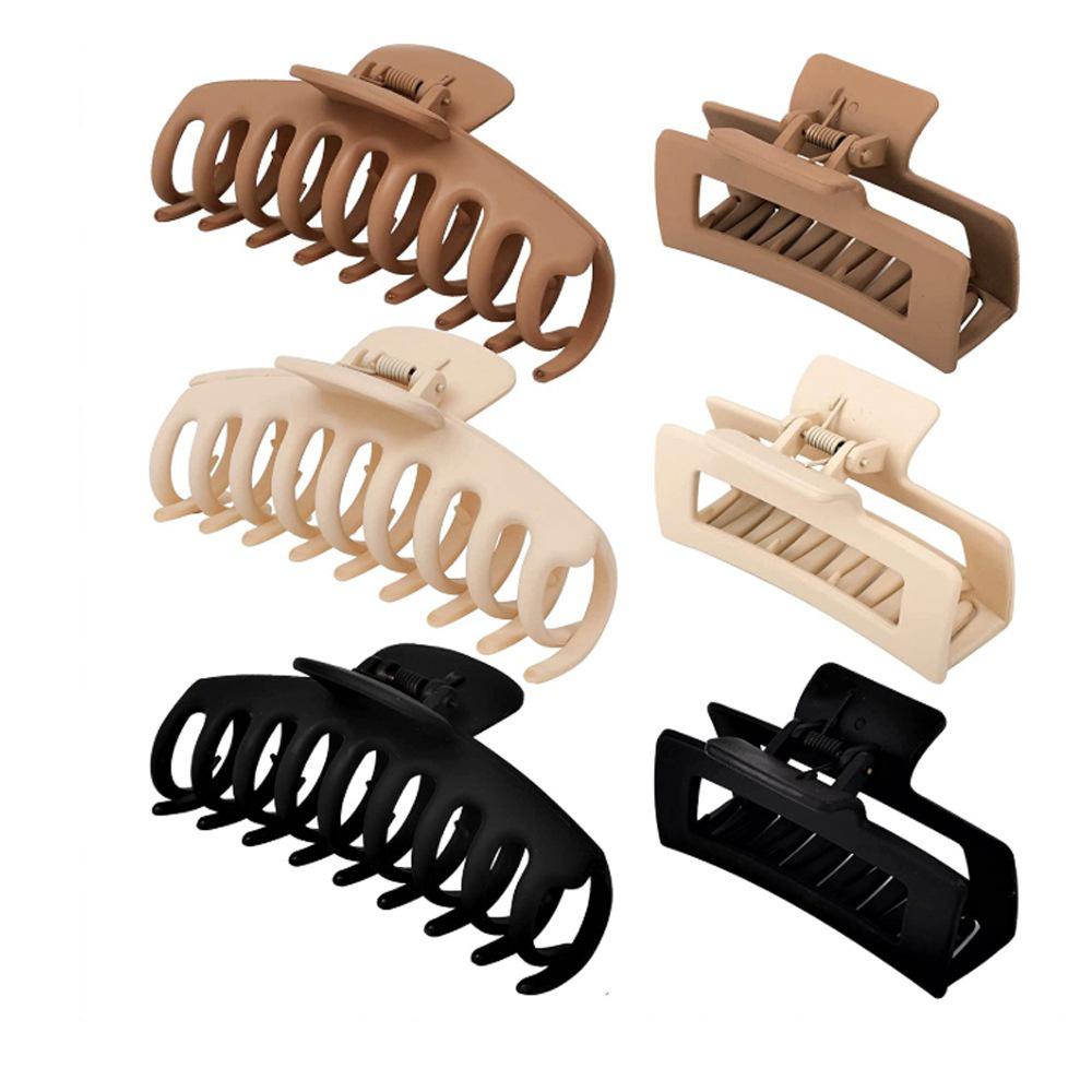 Traceless Spray Paint Frosted PS Hair Claw Clip - Shark Clip Bun Accessory