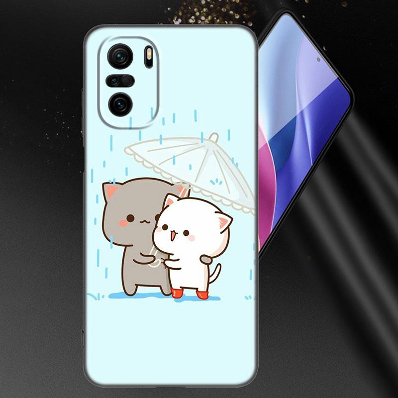Funny Cartoon Cat Phone Case For Xiaomi Mi POCO X3 NFC GT M4 M3 12 11T 10T Pro A3 11 Lite NE 5G 12X 11i F3 Soft TPU Black Cover