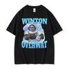 Winton Overwat Meme Funny Gaming T Shirt Men High Quality Casual Oversized Tshirts Unisex Retro Cartoon Pure Cotton Tshirt Tops