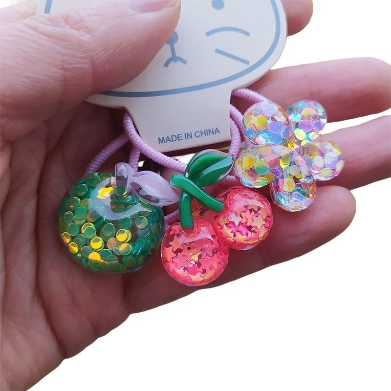 3PCS New Cute Cartoon Clouds Rainbows Princess Headwear Kids Elastic Hair Bands Children Tie Girls Accessories Baby Headdress