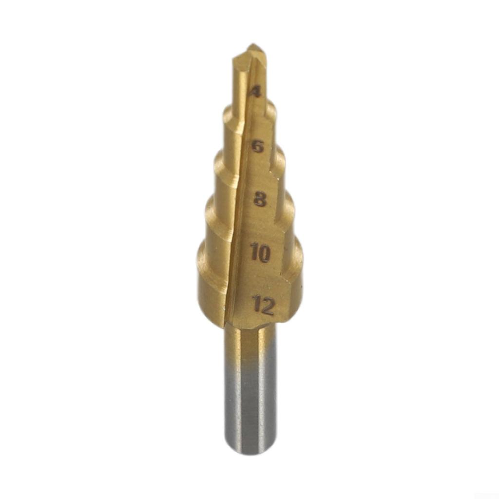 Broca Escalonada Cónica 4-32mm/4-20mm/4-12mm Para Cortar Agujeros Acero de Alta Velocidad