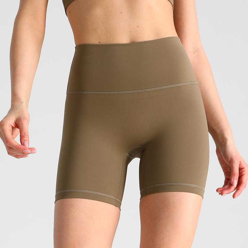 High Waist Butt-Lifting Yoga Shorts - Three-Quarter Length for Slimming and Fitness