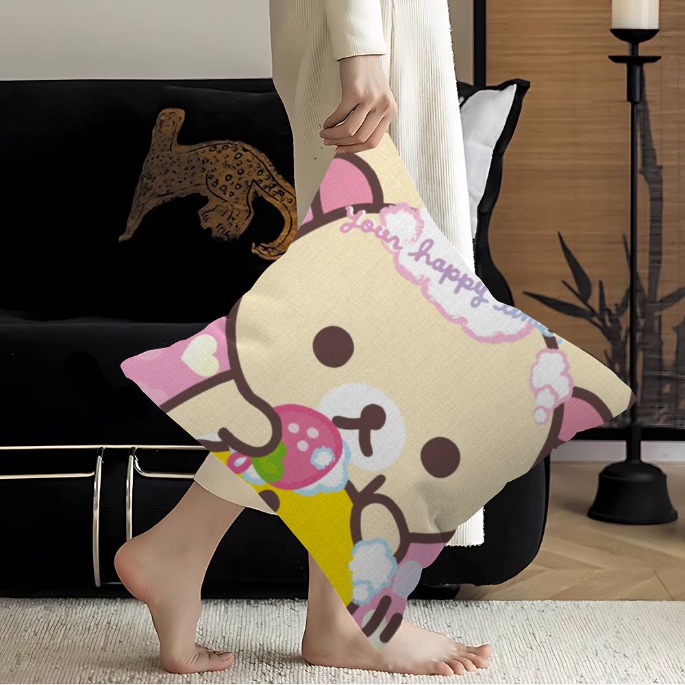 Anime Cute Cartoon R-Rilakkuma Lucky Dragon Pillow Cover Sofa Cushion Cover Home Room Decoration Children Gift