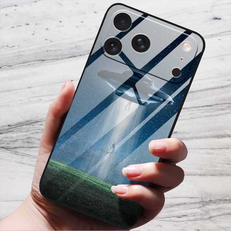 Butterfly Case For iPhone 17 Pro Plus Capa 17 Pro Max iPhone17 Air Bumper Luxury Tempered Glass Hard Back Cover Cute Fund Shell