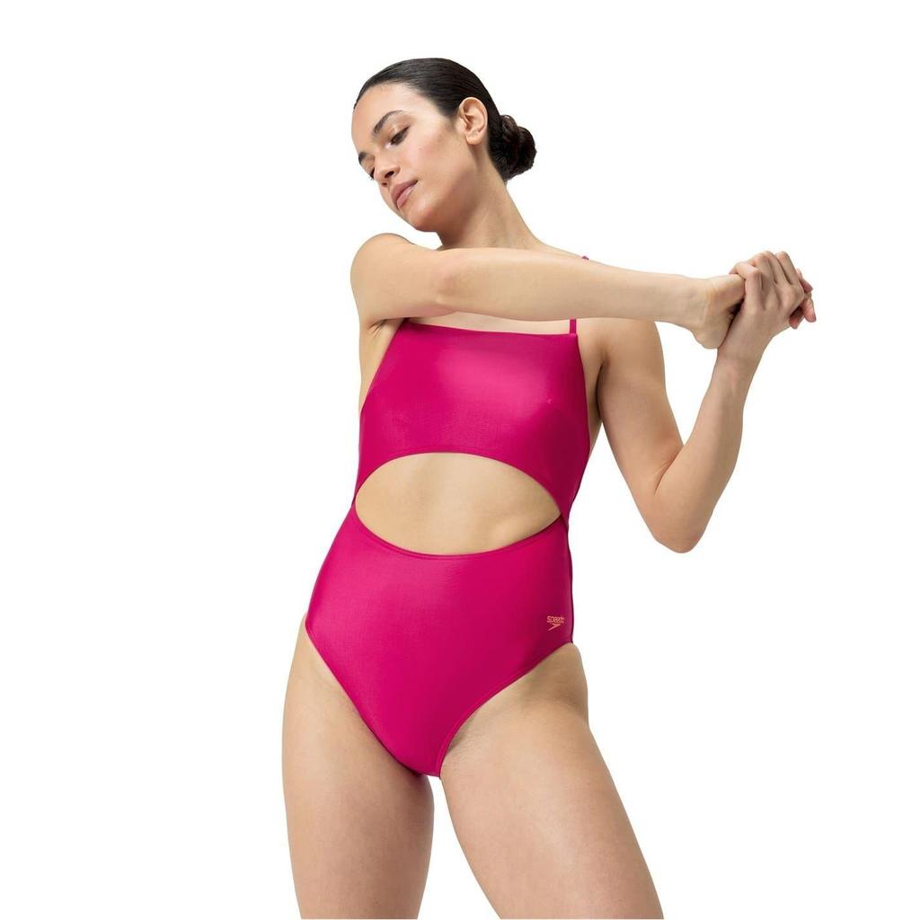 Speedo Womens/Ladies Cut Out Tie Back One Piece Swimsuit