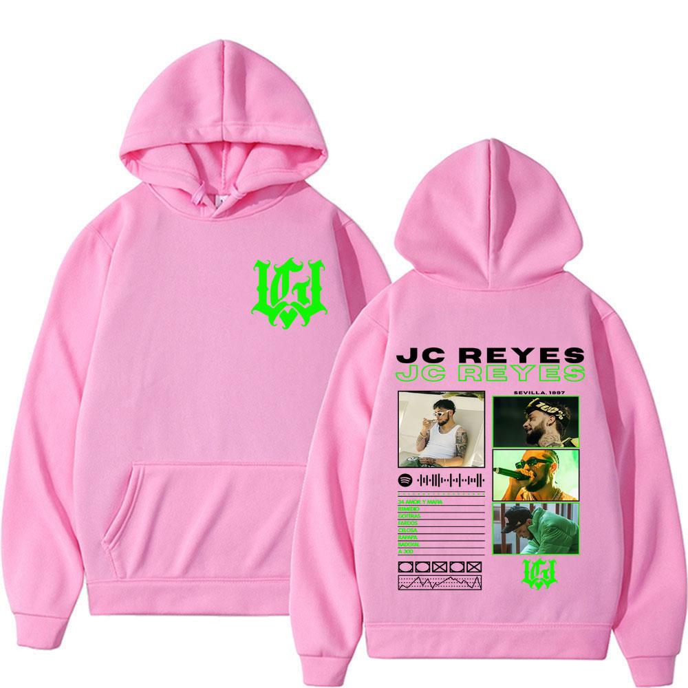 Rapper Jc Reyes Album Tour 2025 Double Sided Graphic Classic Hoodie Tops Men's Retro Hip Hop Punk Hoodies Man Casual Sweatshirts
