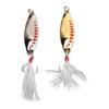 2pcs Fishing Lures Metal Hard Baits Bass Trout Luminous Metal Fishing Lure Baits with Treble Hooks10g