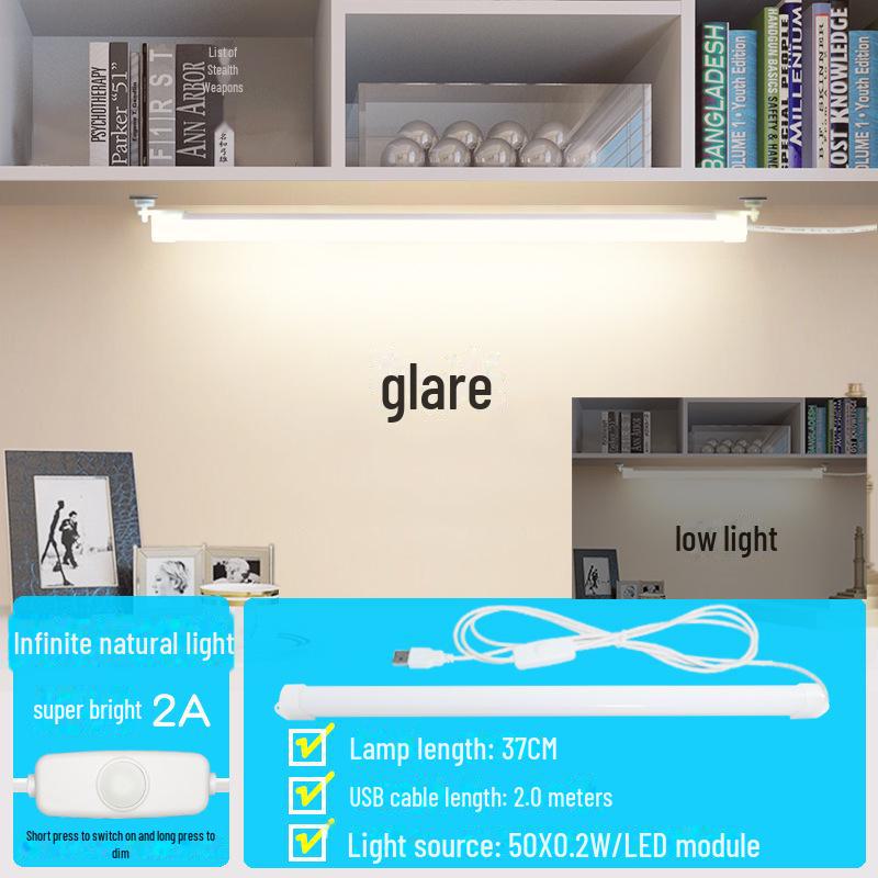 Magnetic LED Desk Lamp with USB Charging for Dorms, College, and Study