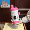 Water Bottle New Dudu Cartoon Straw Thermos Cup 111 Water Cup Strap Portable Coffee Cup