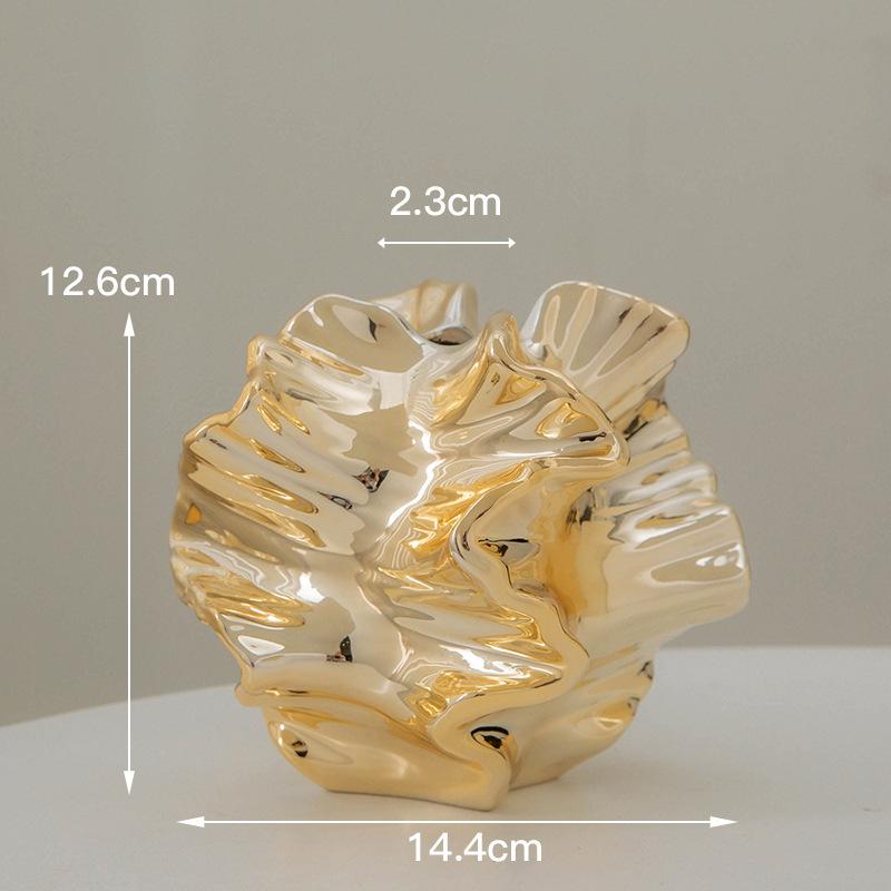 

Ваза Керамическая ваза Европейская классическая ваза Домашняя гостиница Цветочная композиция Модный орнамент Ваза S