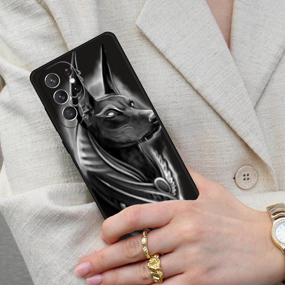 Egypt Nefertiti Anubis Cell Phone Case for Samsung Galaxy S26 Ultra S25 S24 S23 S22 S21 S20 Note10 Cover